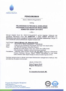 Pengumuman Outbond